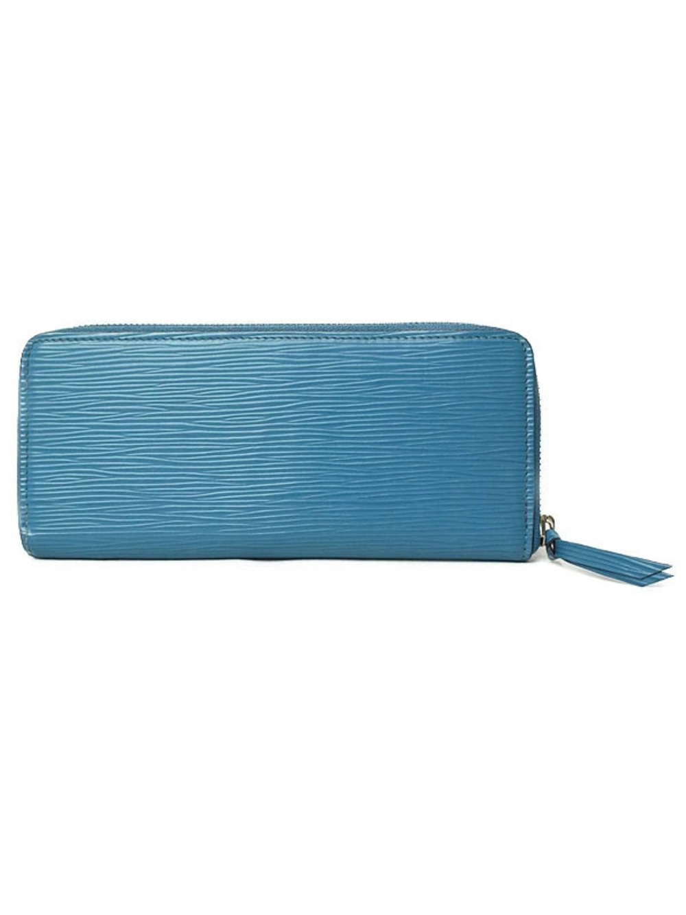 Louis Vuitton Round Zipper Epi Portefeuille Wallet Clemence Long Black